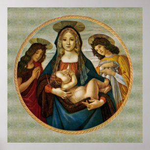 Poster La Madone et l'Enfant de Botticelli