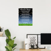 Poster La magie de l'été (Bureau à domicile)