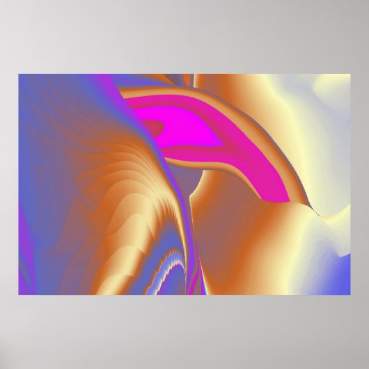 Poster La magie de l'été, 3D Art Abstrait (Devant)