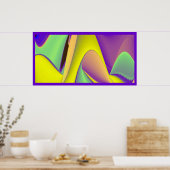 Poster La Magie de l'Été, Art Abstrait 3D (Cuisine)