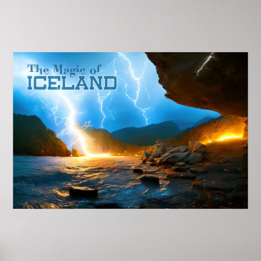 Poster "La magie de l'Islande" (Devant)