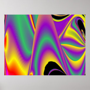 Poster La magie des couleurs Abstrait Rainbowart 3D