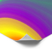 Poster La magie des couleurs Abstrait Rainbowart 3D (Coin)