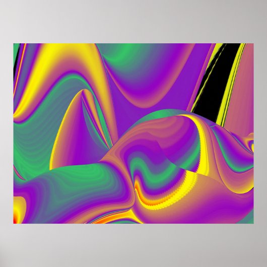 Poster La magie des couleurs Abstrait Rainbowart 3D (Devant)
