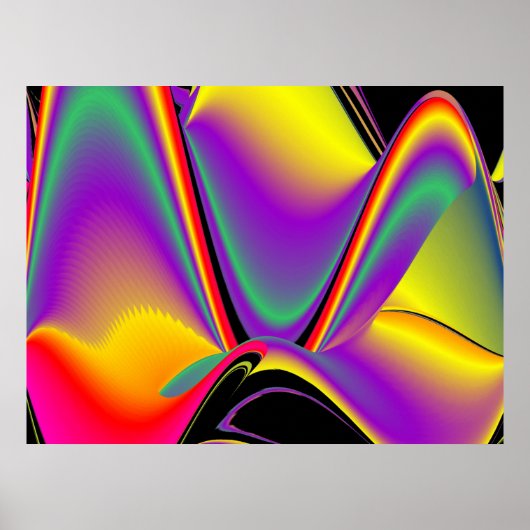 Poster La magie des couleurs Abstrait Rainbowart 3D (Devant)