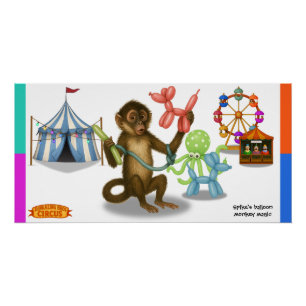 Poster La magie du singe en ballon de Spike