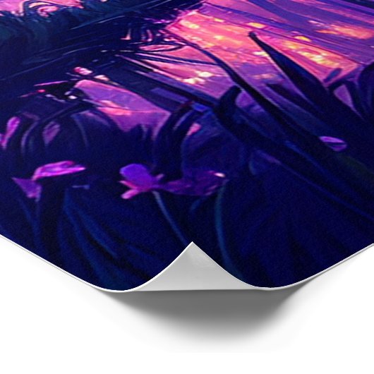 Poster La magie violette du marais caché (Coin)