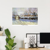 Poster La Magpie de Claude Monet (Bureau à domicile)