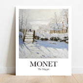 Poster La Magpie de Claude Monet