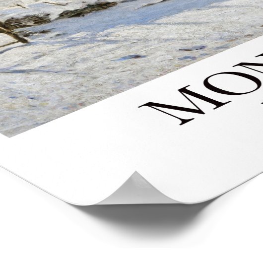 Poster La Magpie de Claude Monet (Coin)