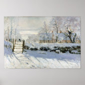 Poster La Magpie, Monet (Devant)