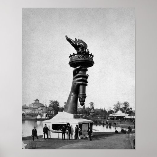 Poster La main et la flamme de la Lady Liberty (Devant)