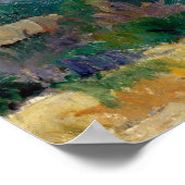 Poster La Maison aux murs craqués - Paul Cézanne (Coin)