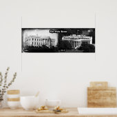 Poster La Maison Blanche - 1846 & 2012 (Cuisine)