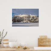 Poster La Maison Blanche en hiver (Cuisine)