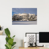 Poster La Maison Blanche en hiver (Bureau à domicile)