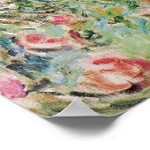 Poster La maison dans le jardin rose de Claude Monet, (Coin)