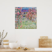 Poster La maison dans le jardin rose de Claude Monet, (Cuisine)