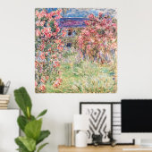 Poster La Maison des Roses, Claude Monet (Bureau à domicile)