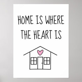 Poster La maison est là où le coeur est