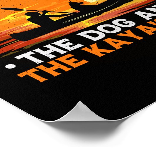 Poster La maison est où sont les chiens et les kayaks (Coin)