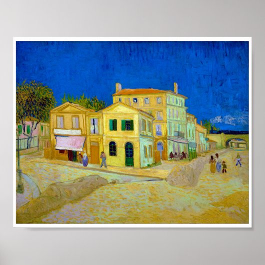 Poster La Maison Jaune, Van Gogh (Devant)