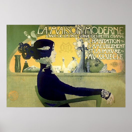 Poster La Maison Moderne Art nouveau Imprimer par Orazi (Devant)
