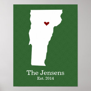 Poster La maison où se trouve votre coeur - Vermont