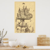 Poster La maison tournante (Cuisine)