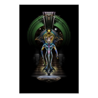 Poster La Majesté De Trilia Fractal Imaginaire Portrait N