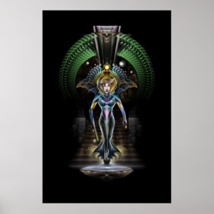 Poster La Majesté De Trilia Fractal Imaginaire Portrait N