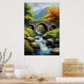 Poster La Majesté d'un passage de cours d'eau rocheux (Cuisine)