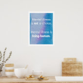 Poster La maladie mentale est humaine (Cuisine)