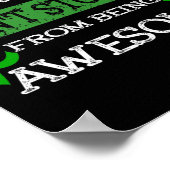 Poster La maladie ne peut pas m'empêcher d'être génial (Coin)