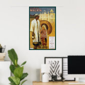 Poster La Malaisie pittoresque (Bureau à domicile)
