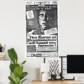 Poster "La malédiction de Frankenstein" (1957) Annonce - (Bureau à domicile)