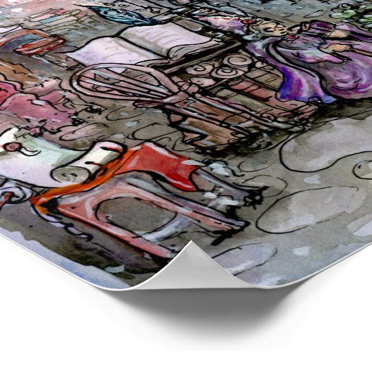 Poster La malédiction est passée - Imprimer (Coin)