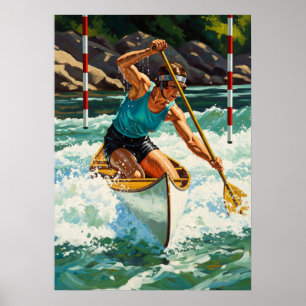 Poster LA MANEUVER DU CANOË (La manoeuvre en canot)