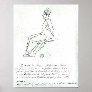Poster La manière de Marie-Antoinette à son exécution