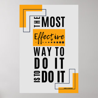 Poster La manière la plus efficace : l'action audacieuse