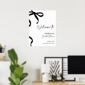 Poster La mariée Noire Noue la Robe de Mariée (Bureau à domicile)