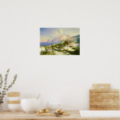 Poster La Marina Grande, Capri, vers 1829 (Cuisine)