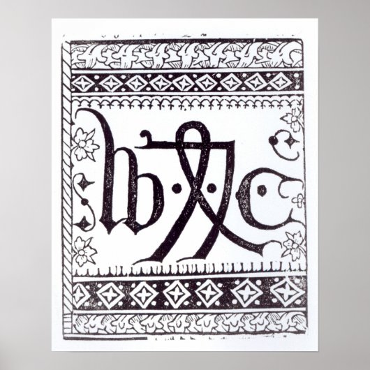 Poster La marque d'impression de William Caxton (Devant)