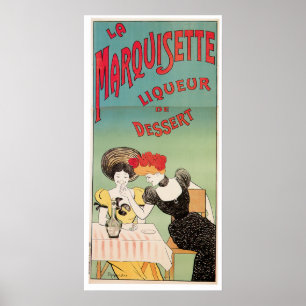 Poster La Marquisette Liqueur Boisson Vintage Vin et Art