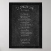 Poster La marseillaise - Paroles (Devant)