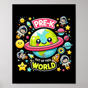 Poster La maternelle est hors de ce monde, professeur de