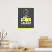 Poster La matière grise compte (Cuisine)