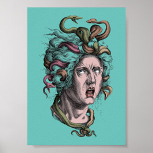 Poster la mauvaise journée de cheveux de Méduse de la myt