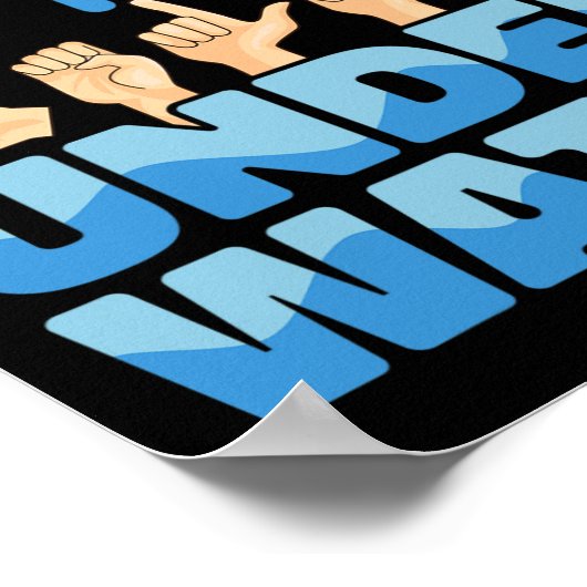 Poster La meilleure façon de parler Lang des signes améri (Coin)