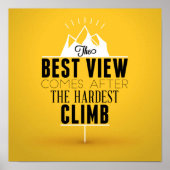 Poster La Meilleure Vue Arrive Après La Montée La Plus Di (Devant)